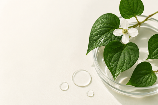 heartleaf Houttuynia cordata skincare benefits eczema sensitive skin