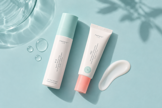 best skincare routine sensitive skin less is more barrier microbiome minimalist by Treats Lab