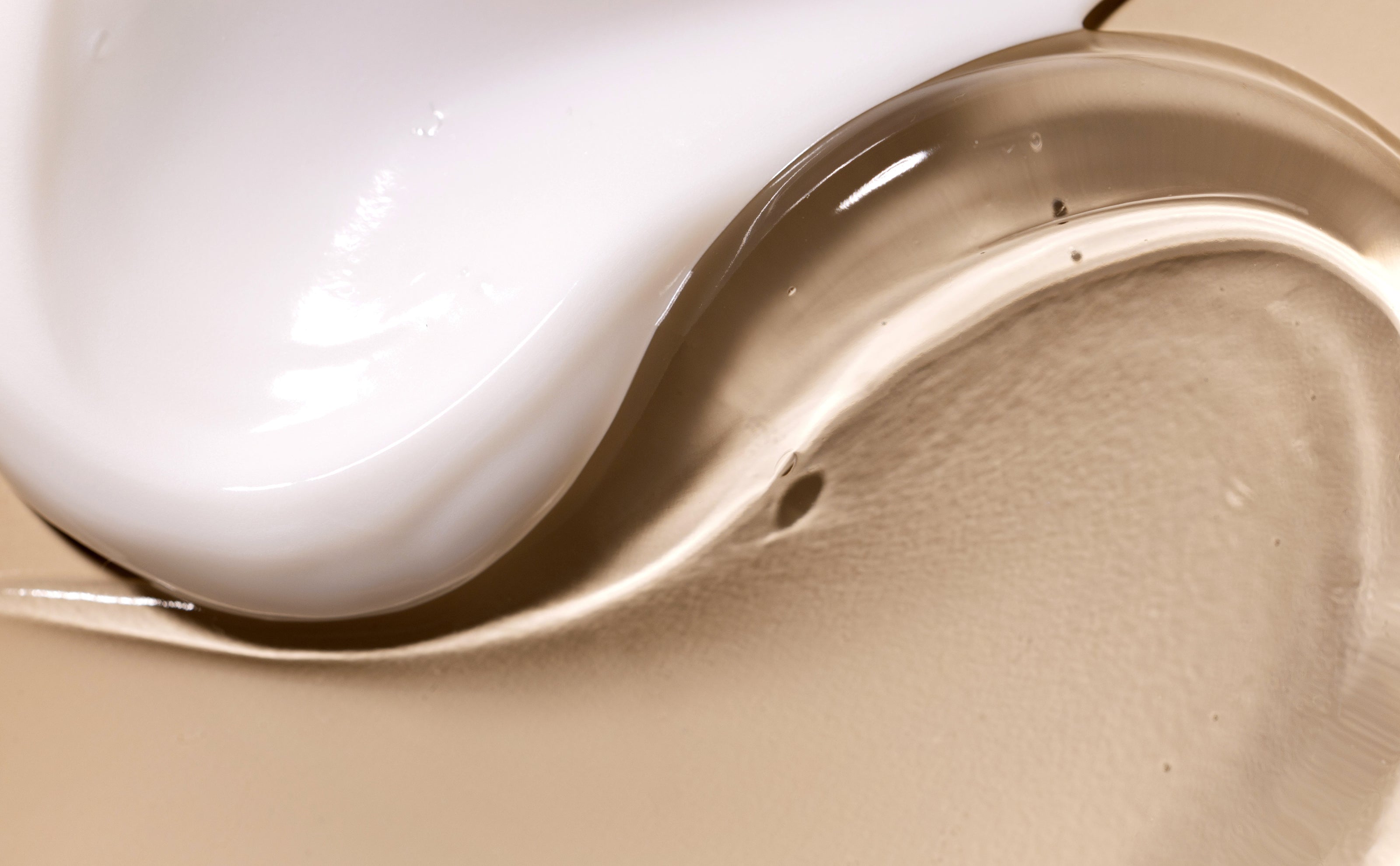 Hydrating skincare textures showing barrier repair ingredients for sensitive and eczema-prone skin